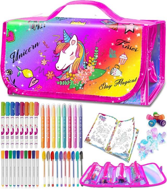 Imagen de weirtoya Einhorn Filzstifte Set 56 Teile 🎨 en OfertitasTOP