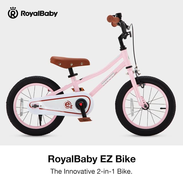 Detalle de RoyalBaby Kids Bike Terra EZ Balance to Pedal Convertible (14/16/18 Inch) for Ages 3–9