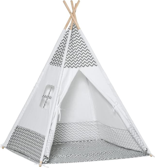 Detalle de HOMCOM Tienda infantil Tipi 120x120x155 cm