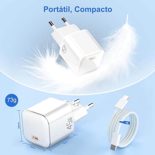 Thumbnail 5 de YISH Cargador 45W USB C GaN