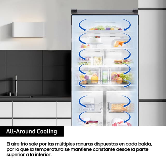 Thumbnail 4 de Samsung RF59C70TES9/ES Frigorífico Americano con IA