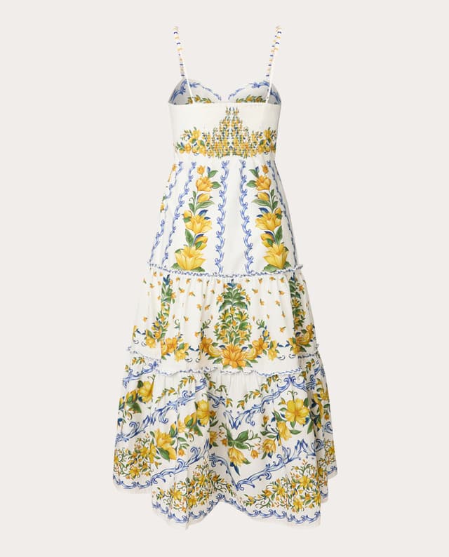 Thumbnail 1 de FARM Rio Vestido midi Sicily algodón 👗