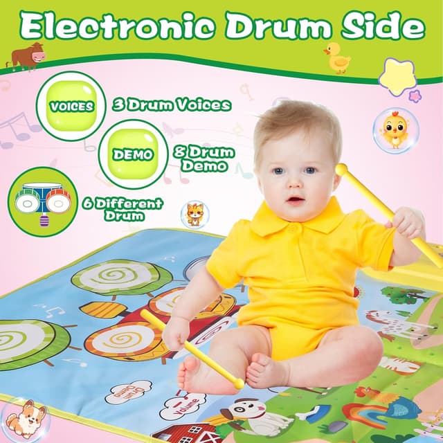 Detalle 2 de Lavliy Music Mat Montessori toy for 1–3 years