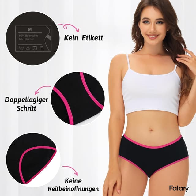 Thumbnail 2 de FALARY slip donna in cotone 6 pezzi