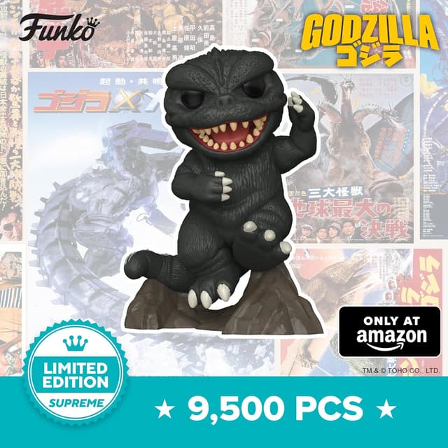 Detalle 1 de Funko POP! Supreme Limited Edition Godzilla – Victory Dance / Invasion of Astro Monster (1965) – Figura in vinile da collezione