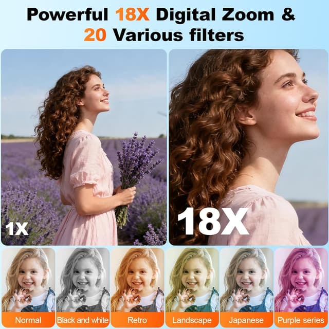 Thumbnail 4 de Digital Camera 64MP 4K compact with 18x zoom