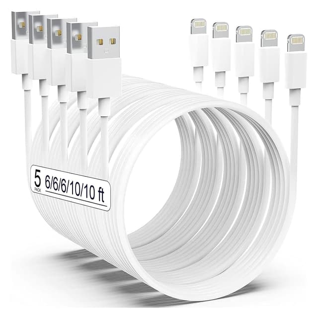 Detalle de AZMOGDT MFi iPhone Lightning Cable 5-pack