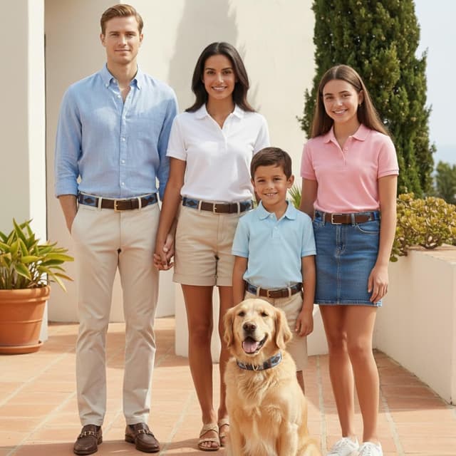 Detalle de Carlos Diaz Mens/Womens Premium Unisex Brown Leather Embroidered Polo Belt (3.5cm)