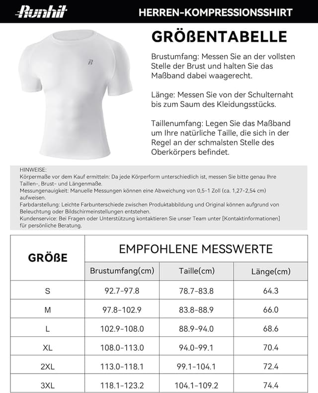 Thumbnail 6 de Runhit Kompressionsshirt Herren 3er Pack