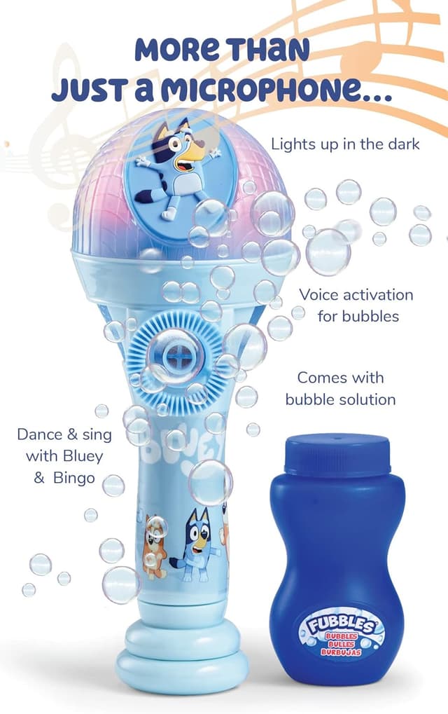 Thumbnail 3 de Bluey Dance Mode Bubble Machine with Microphone