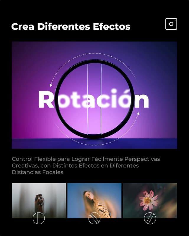 Thumbnail 5 de K&F CONCEPT Filtro Prisme 82mm Dioptrías Divididas