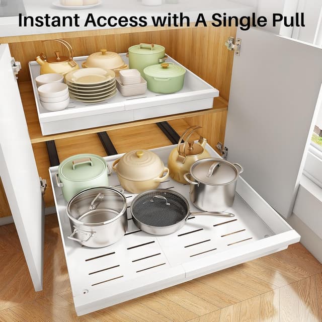 Thumbnail 5 de Pull out Cabinet Organizer 2-Pack Expandable 13.6"-24"