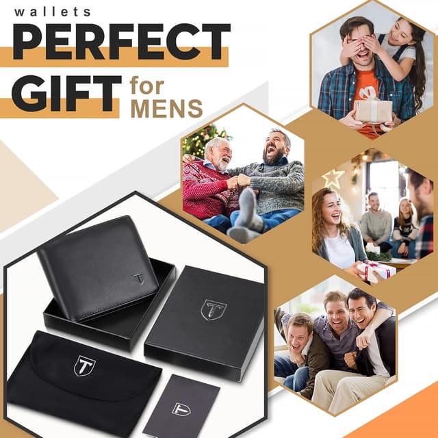 Thumbnail 5 de TEEHON Wallet Slim RFID blocking wallet, 11-card