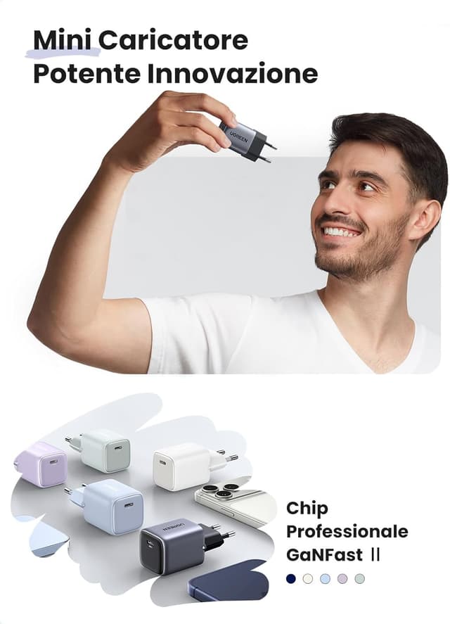 Detalle 2 de UGREEN Nexode Caricatore USB C 30W