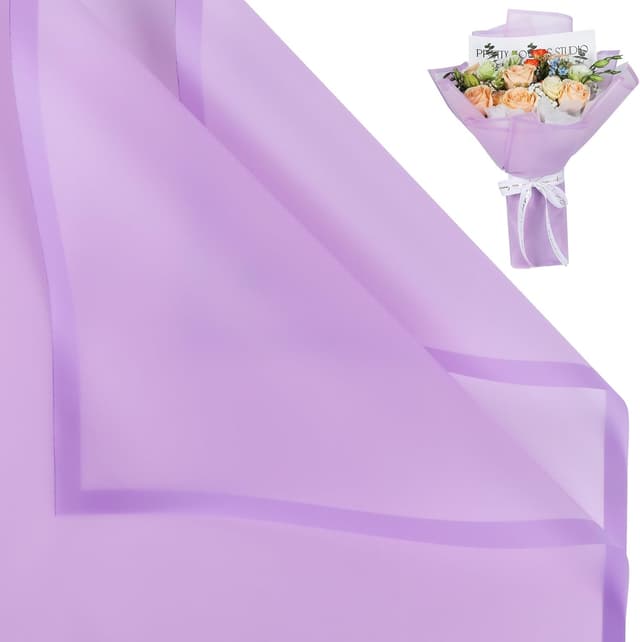 Thumbnail 6 de NESCCI 20 Sheets Flower Wrapping Paper 22.8x22.8 in