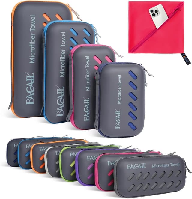 Detalle de BAGAIL asciugamano microfibra viaggio 30x60