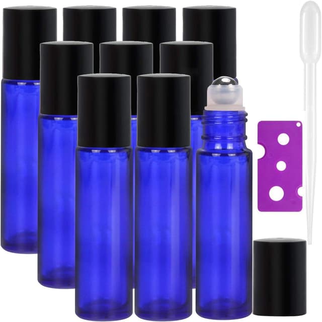 Imagen de Alledomain 10 Pcs 10 ml Essential Oil Rollers en OfertitasTOP