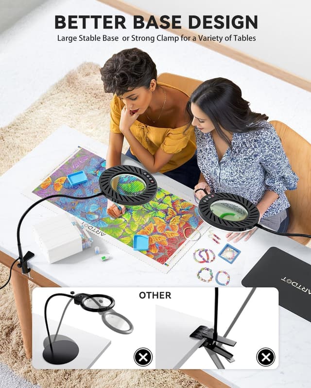 Thumbnail 3 de ARTDOT 10X Magnifying Glass 5‑mode light 🔍