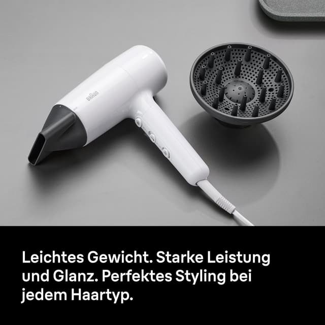 Thumbnail 6 de Braun Haartrockner HD2.21 (BRHD226E) – leichter Föhn mit Diffusor, Stylingdüse und IONTEC Technologie