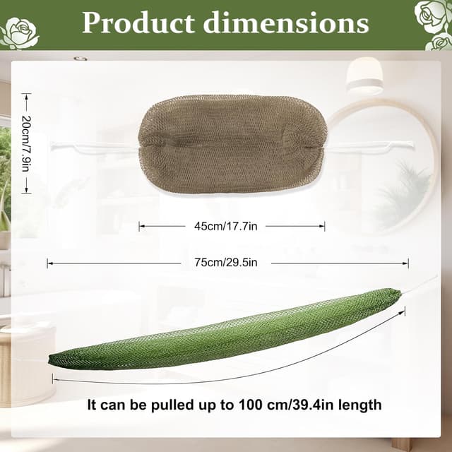 Thumbnail 1 de African Net Sponge Authentic with Knots - Exfoliating Mesh