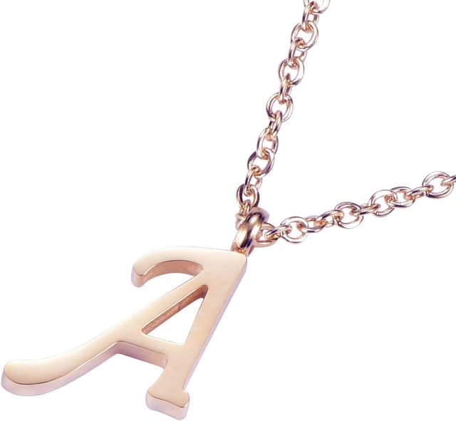 Thumbnail 1 de Morella Collar Rosa Oro con colgante letras