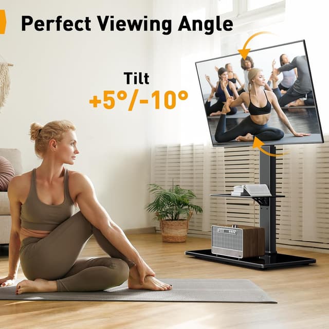 Thumbnail 3 de PERLEGEAR Support TV au sol 30-70 pouces