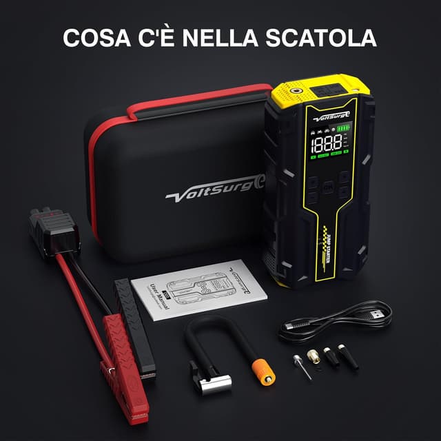 Thumbnail 6 de Avviatore Emergenza per Auto 12V 7000A con compressore 150PSI e doppia USB
