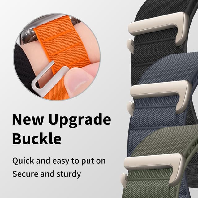 Detalle 2 de 3 Pack Alpine Loop Apple Watch nylon