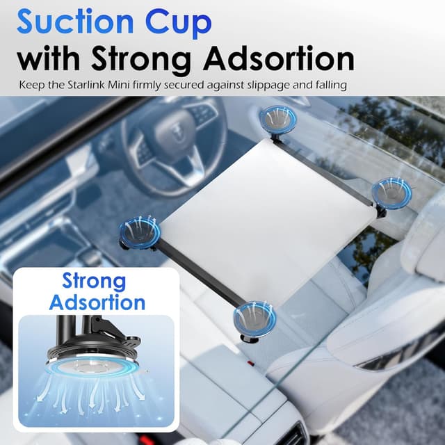 Thumbnail 2 de UBeesize Starlink Mini Car Mount for Windows 1 📡