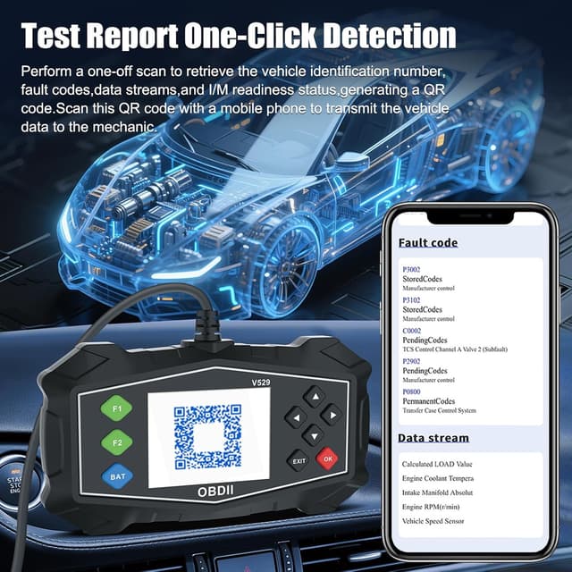 Detalle 2 de Veooneen OBD2 Scanner 1996+ Code Reader
