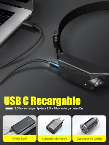 Thumbnail 4 de UNBON Linterna Frontal LED Recargable