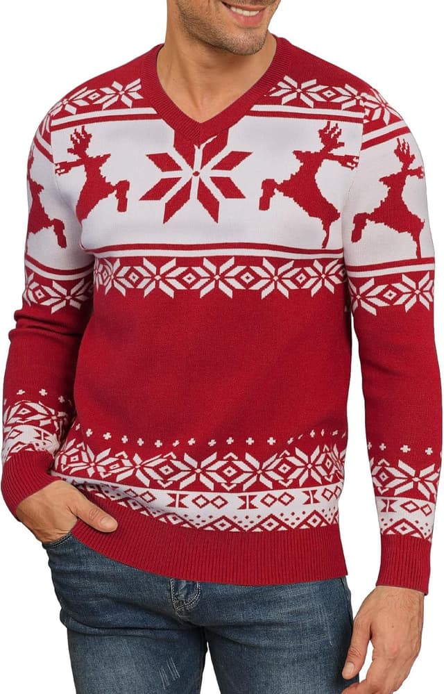 Thumbnail 5 de KUYIGO Pullover V-Ausschnitt Slim Fit