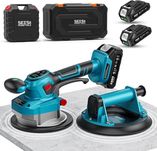 Detalle de SEESII Fliesenrüttler Akku Kombi 10 Gänge