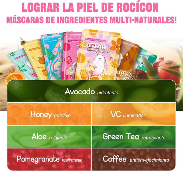 Thumbnail 3 de ZealSea Skincare Mascarilla Facial 🎁 Set Regalo Belleza 7 Piezas