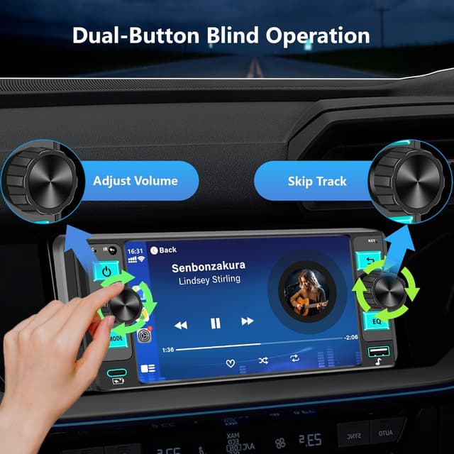 Detalle de Single Din Car Radio 5.7-inch