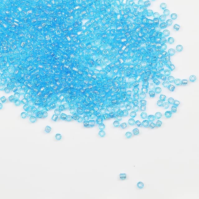 Detalle de Tibaoffy Hellrosa Perlen 8/0 (3 mm) – Glasperlen für Schmuckherstellung, ca. 100 g