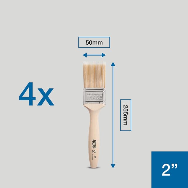 Thumbnail 6 de Harris Trade 4 Brush Pack 2" – fine-tip brushes for controlled, smooth finishing