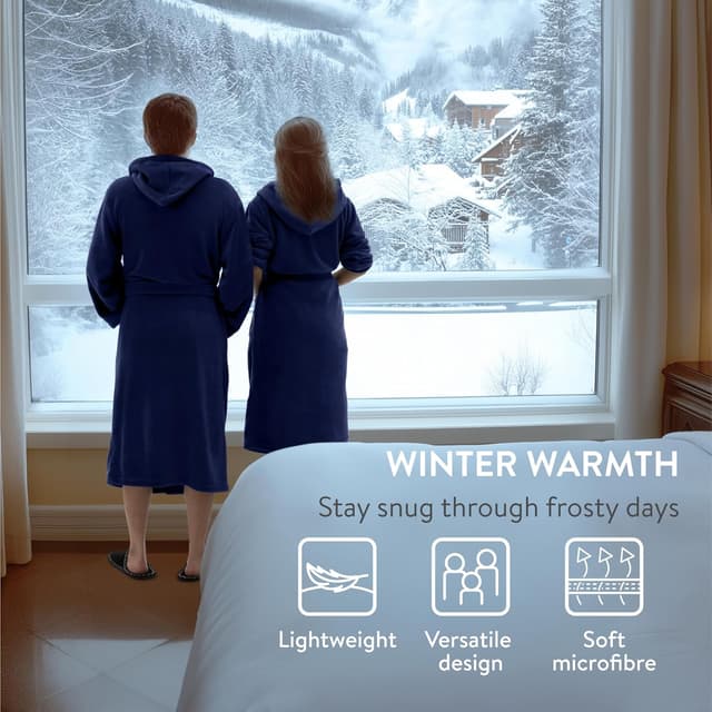 Thumbnail 1 de HOMELEVEL Robe de chambre polaire longue