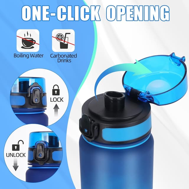 Detalle 2 de Gobravio Water Bottle 1L BPA Free