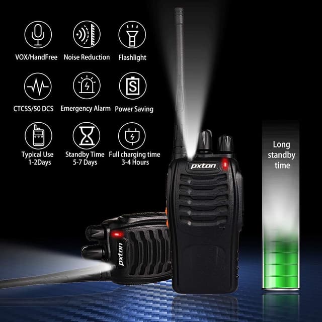 Thumbnail 2 de pxton Two Way Radios 6 Pack walkie talkies
