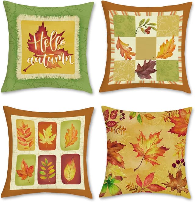 Detalle de Bonhause leaf cushion covers 45 x 45 cm