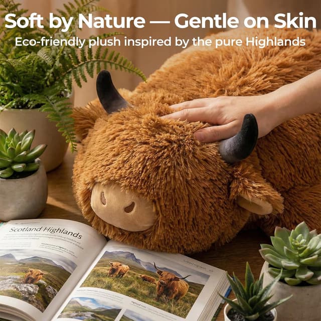 Thumbnail 4 de Mewaii Peluche ponderato Mucca 58 cm