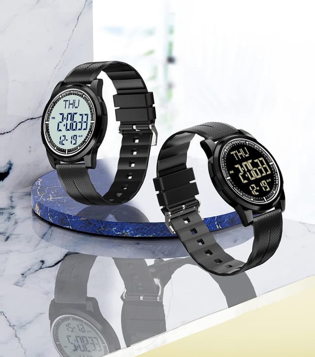 Detalle 2 de WIFORT Digitaluhr 5 ATM mit Wecker