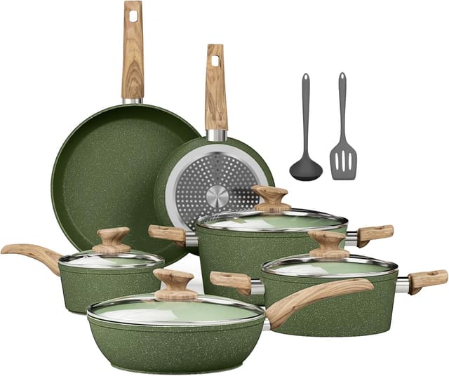 Detalle de Kitchen Academy granite non-stick set