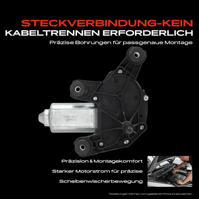 Detalle de Frankberg Scheibenwischermotor hinten 3-polig (51811480) – passend für Doblo Cargo/MPV 263