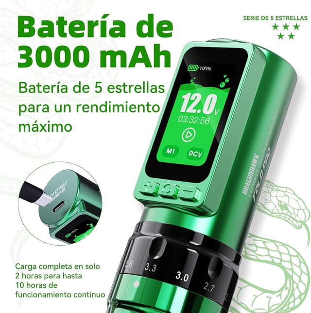 Thumbnail 4 de Dragonhawk Fold Pro Mcore-C3 3000mAh inalámbrica