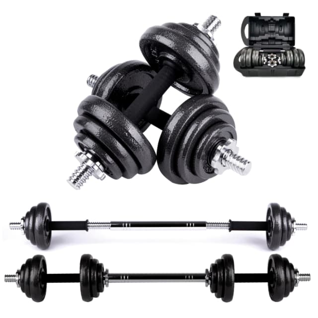 Imagen de Unycos Iron Transformer 20 kg — maletín con barra de conexión 🏋️ en OfertitasTOP