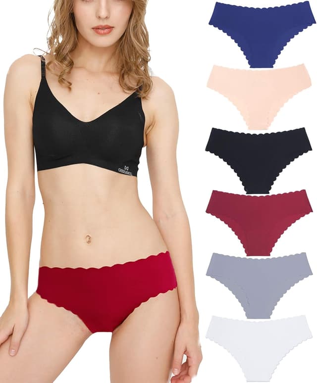 Detalle de Donpapa culotte/pantaloncini slip invisibili senza cuciture a vita bassa (confezione da 3/6)