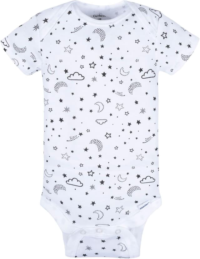 Detalle de Confezione da 8 tutine a maniche corte Gerber Baby Stella per neonato (100% cotone)