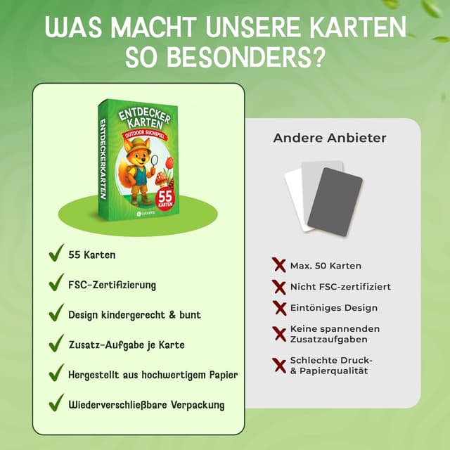 Thumbnail 6 de LIKARTO Entdeckerkarten 55 Karten für Kinder
